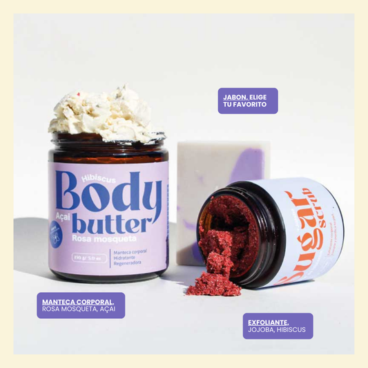 Kit piel radiante y nutrida + Jabón corporal