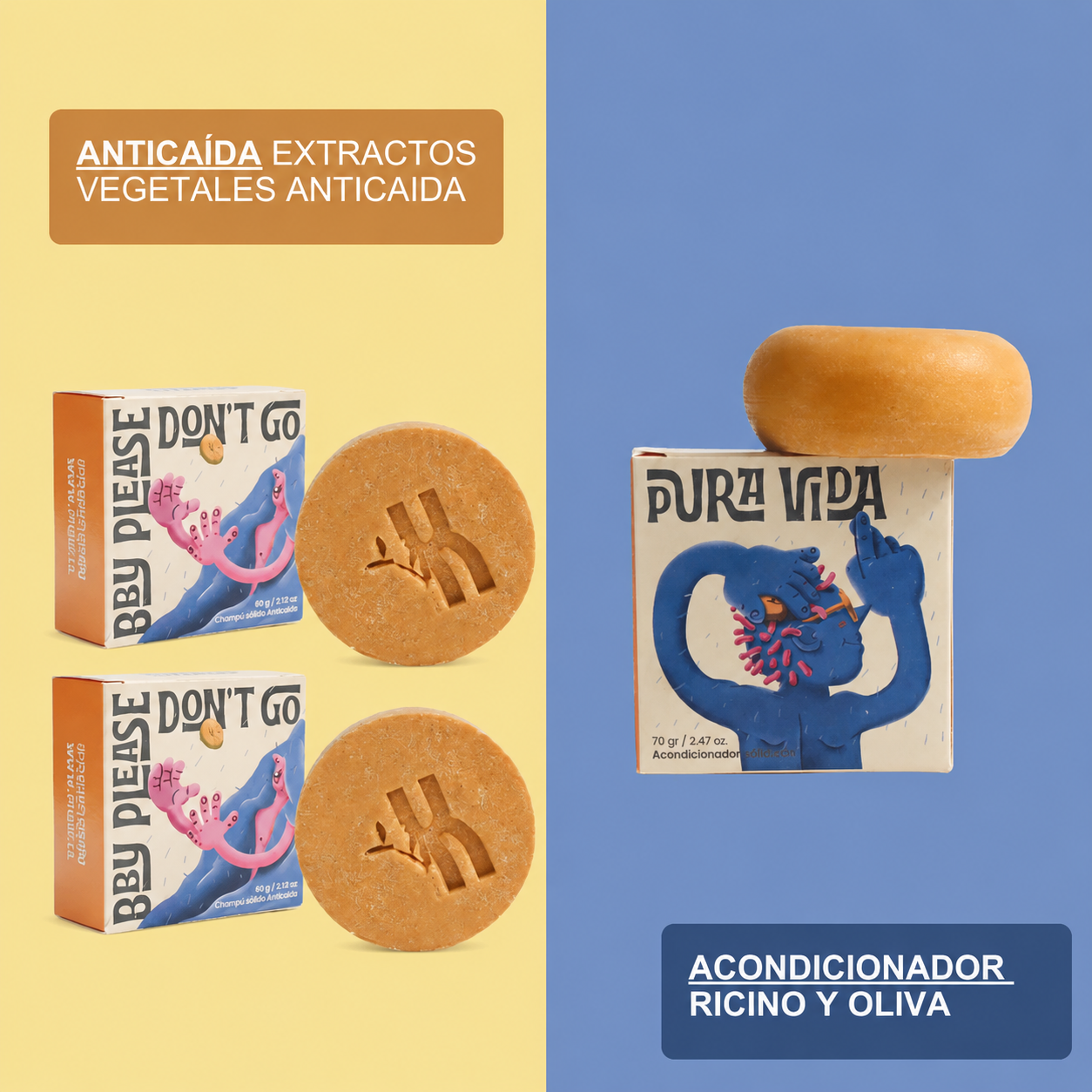 Kit Anticaída 2 Shampoo + 1 Acondicionador