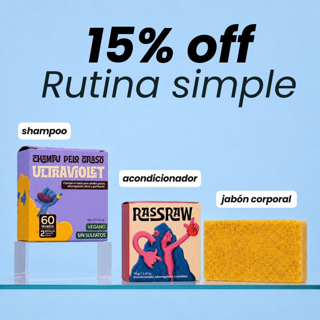 Rutina simple Khalu - 1 Shampoo 1 Acondicioandor y 1 Jabón